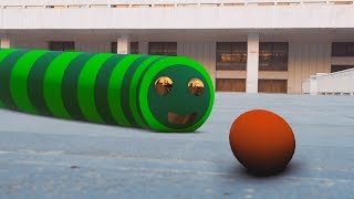 Slitherio In Real Life or wormateio with new skins [upl. by Elleira638]