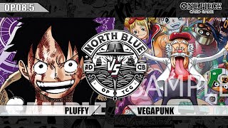 OP085 Local Tournament Match Pluffy VS Vegapunk  EP065  One Piece TCG [upl. by Laleb]