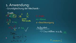 Erklärvideo  Umstellen von Formeln  MathePhysik [upl. by Lewls]