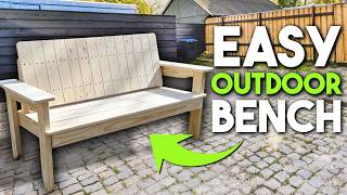 How to Build an Outdoor Bench Using Cheap Wood [upl. by Luap]