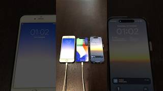 iPhone 6 Plus on iOS 9 vs iPhone X on iOS 14 vs iPhone 15 Pro on iOS 17 boot up test shorts iphone [upl. by Lyrad564]