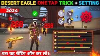 Desert Eagle One Tap Headshot Trick  Free Fire Me Headshot Kaise Mare  Khuni Gamers [upl. by Esilrac]