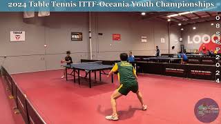 Won Bae AUS vs Ray Zhang NZL 🏓 Top Points 🏓 2024 Table Tennis ITTF Oceania Youth Championships [upl. by Adieren253]