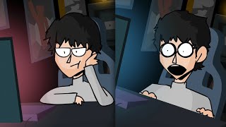 relaxing asmr vs aggressive asmr animated [upl. by Atinal355]