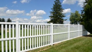 How to Install a Vinyl Fence [upl. by Afatsom]