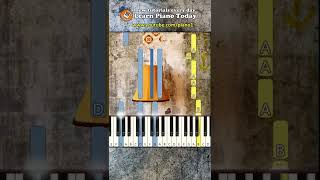 Knockin on Heavens Door Piano tutorial shorts [upl. by Bubalo362]