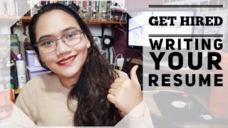 How to Write Your Resume  Get Hired [upl. by Eecal]