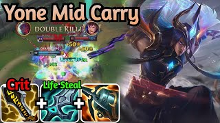 Yone Carry 28614 mid lane  League of Legends  Game With Mhmd [upl. by Oletta]