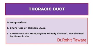 THORACIC DUCT ANATOMYRADIOLOGY [upl. by Latimore]