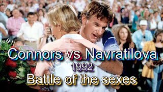 Connors vs Navratilova US Broadcast Battle of the sexes 1992 Las Vegas [upl. by Nagud]