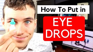 How to Put Eye Drops in Your Own Eyes  How to Use Eye Drops Without Flinching [upl. by Gautious]