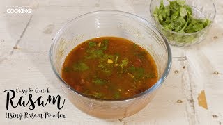 Easy amp Quick Rasam using rasam powder  Home Cooking [upl. by Macegan]