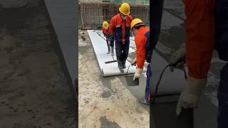 Polypropylene Fabric Waterproofing with 107 Glue Cement for Roof Construction [upl. by Jessee609]