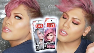 Grey Pink Ombre Hair using Schwarzkopf Live Colour Pastel  RSSAU [upl. by Tegan]