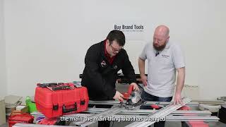 Rubi TC 125 KIT G2 Circular Electric Tile Saw amp Rails  Product Demonstration [upl. by Adnal827]