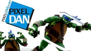 Revoltech Teenage Mutant Ninja Turtles Leonardo Figure Video Review [upl. by Aynosal888]