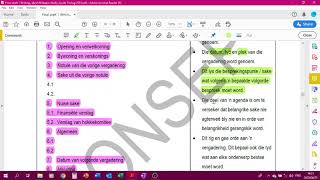 Afrikaans Graad 12 Agenda en Notule [upl. by Julieta448]