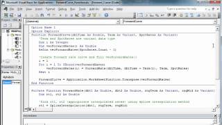 Forward Curve Function  Excel VBA [upl. by Sadye]