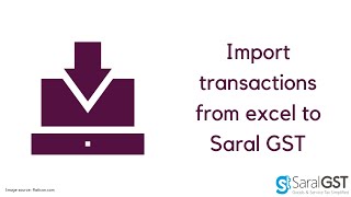 Import GSTR4 invoices from Excel to Saral GST [upl. by Salisbarry347]