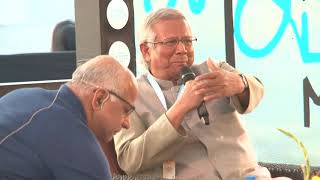 Prof Muhammad Yunus Talks Microfinance at Kolkata Literary Meet 2018 [upl. by Aerdnas]