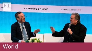 Bannon on Trump populism and Cambridge Analytica  Financial Times [upl. by Nirred]