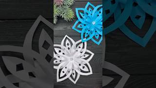 Easy Paper Snowflakes Paper Christmas decorations Tutorials [upl. by Akitan336]