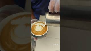 cappuccino hot drinkbarista art youtubeshorts subscribe rabbit art vary easy🐇🐰🐇🐰🐇🐰🐇🐇🐇🐰🐰🐇🐇🐇 [upl. by Yejus]