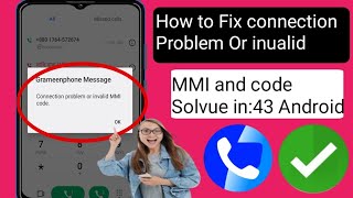 How to Fix connection Problem Or invalid MMI code in Android 2024 l [upl. by Sankaran]