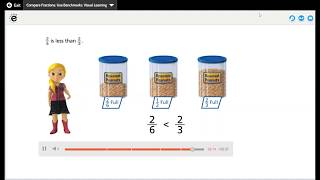 LESSON 135 COMPARE FRACTIONS USE BENCHMARKS for Grade 3 enVisionmath20 Common Core Grade 3 [upl. by Bronwyn]