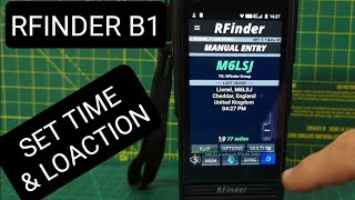 RFINDER B1 B1 Set Location amp Time Zone [upl. by Ferguson810]