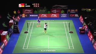 F  2014 BWF World Championships  Li Xuerui vs Carolina Marin [upl. by Nollaf]