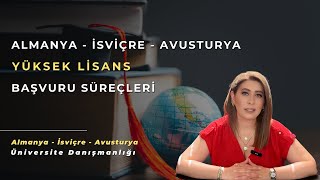 Yüksek Lisans Başvuru Süreçleri  Almanya İsviçre Avusturya [upl. by Hoashis]