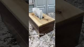 Kleenex box assembled artist walnut woodworker love [upl. by Harima611]