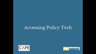 Accessing PolicyTech [upl. by Altis]