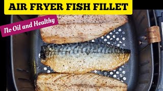 TASTY LEMONY AIR FRYER MACKEREL FISH FILLET RECIPE HOW TO FILLET A WhOLE MACKEREL FISH AT HOME [upl. by Letnahs]