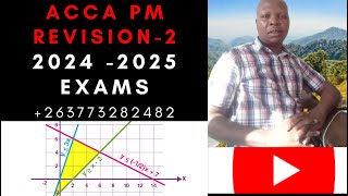 ACCA PM Revision 2  2024 2025 Exams [upl. by Tessie]