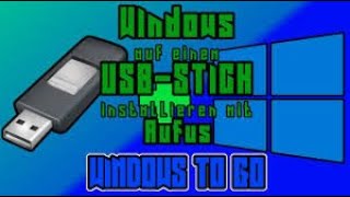 Windows auf USBStick installieren  Windows To Go [upl. by Anayad345]