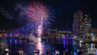 Vuurwerkshow Wereldhavendagen 2022 in Rotterdam [upl. by Hyacinthia]