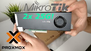 25G MikroTik as NIC in Proxmox  CCR20041G2XSPCIe [upl. by Dilly360]