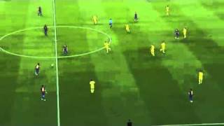 FC Barcelona Tiki Taka vs Villarreal 29 passes [upl. by Perdita]