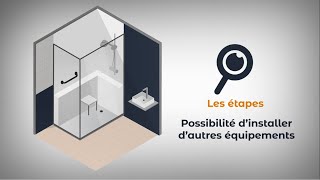 Remplacer sa baignoire par une douche à litalienne sécurisée  Bonjourseniorfr [upl. by Akialam984]