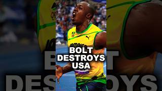 Usain Bolt Destroys USA 100m 200m 4x100m Olympic World Championship Jamaica Noah Lyles Justin Gatlin [upl. by Radman]