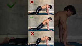 Child Pose male Yoga Exercise Mistake ❌ Do it Right ✅fitness ytshorts workout plankingshorts [upl. by Onitselec]