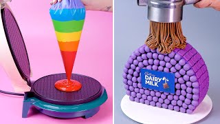 🌈 Fancy Rainbow Cake Decorating Tutorials  Satisfying Cake Decorating Recipes  So Yummy [upl. by Vaios]