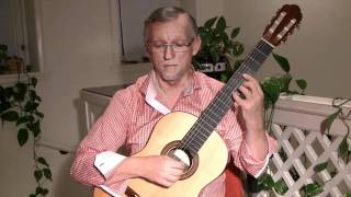 G F Handel Aria from quotRinaldoquot on classical guitar [upl. by Haidabez162]