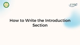 6 How to Write the Introduction Section [upl. by Asor]