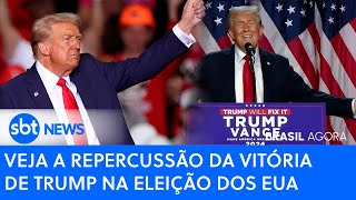 🔴Brasil Agora Veja repercussão da vitória de Trump na Eleição dos EUA [upl. by Imaon]