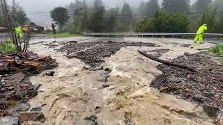 Flooding on River Rd east of Guerneville [upl. by Harriman]