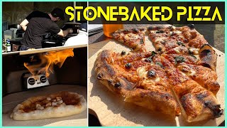 Stonebaked Pizza Using The Ooni Karu 16 MultiFuel Pizza Oven for the First Time Shorts [upl. by Lebazej]