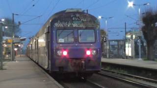 BB27300 et VB2N  Arrêt à la gare de Cormeilles en Parisis sur la ligne J du Transilien [upl. by Tannen526]